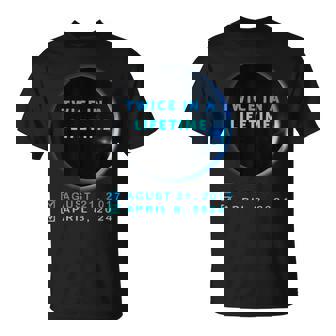 Eclipse Solar Doseces En Laida 2024 Eclipse Solar Azul Camiseta unisex - Regaloses