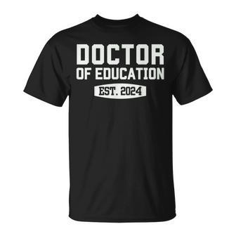 Edd Doctor Of Education Est 2024 Graduation Class Of 2024 T-Shirt | Mazezy