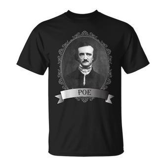 Edgar Allan Poe Portrait T-Shirt - Seseable