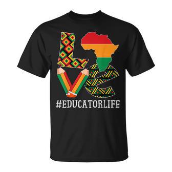 Educator Love Map African American Black History Month T-Shirt - Monsterry UK