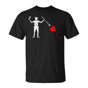 Edward Teach Drapeau Pirate Pour Barbe Noire T-Shirt - Cadeauxyz