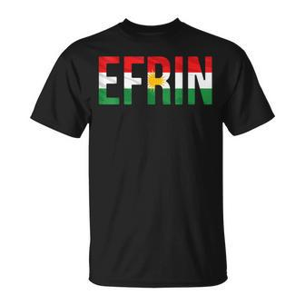 Efrin Kurdistan Flag Kurdi Kurdi Kurdistan Efrin S T-Shirt - Seseable