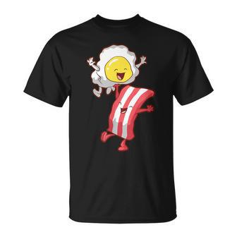 Egg And Bacon Breakfast Costume Food Humor Meat Ham T-Shirt - Monsterry CA