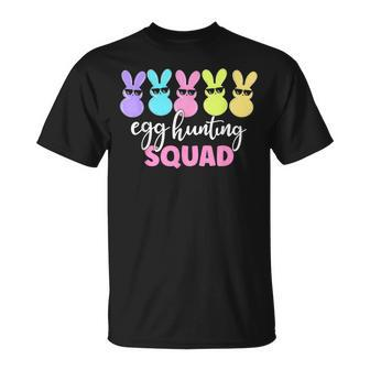 Egg Hunting Squad Crew Family Happy Easter Bunny Womens T-Shirt - Seseable