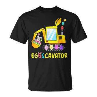Eggscavator Easter Egg Hunt Construction Trucks Toddler Boys T-Shirt - Seseable