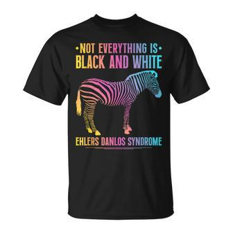 Ehlers Danlos Syndrome Black And White Eds Zebra T-Shirt - Thegiftio UK