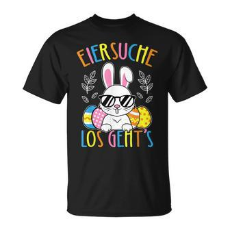 Eiersuche Los Geht's Easter Bunny Easter Eggs Children's T-Shirt - Seseable