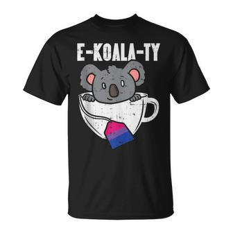 Ekoalaty Bisexual Pride Flag Equality Animal Lgbtq Bi T-Shirt - Monsterry AU