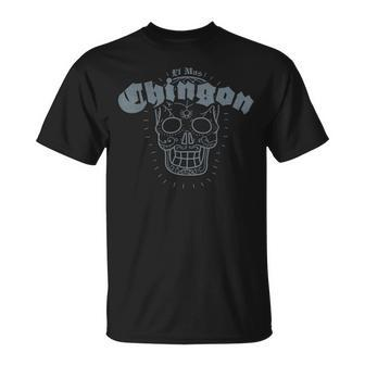 El Mas Chingon Sugar Skull Spanish T T-Shirt - Monsterry DE