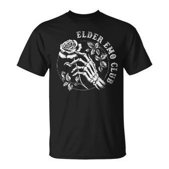 Elder Emo Club Vintage Skeleton T-Shirt - Seseable
