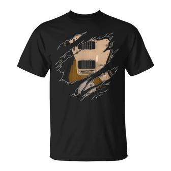 Electric Guitar Inside T-Shirt | Mazezy