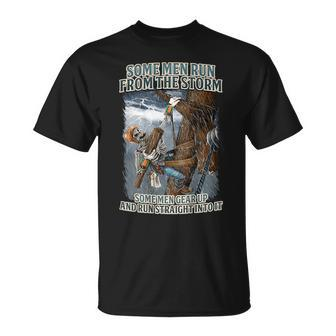 Electrical Linemen Run Straight Into The Storm Lineman T-Shirt - Monsterry AU