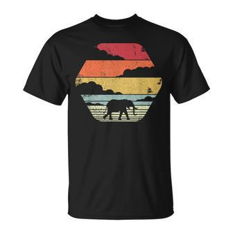 Elephant Retro Style T-Shirt - Seseable