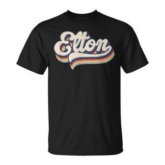 Elton Name Nickname Alias 70S 80S Retro T-Shirt - Seseable