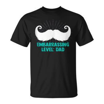 Embarrassing Level Dad Old Man Husband Daddy T-Shirt - Monsterry