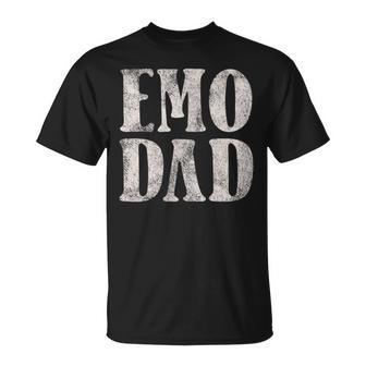 Emo Dad Elder Emo 90'S 2000'S Goth Punk Emo Father T-Shirt - Monsterry