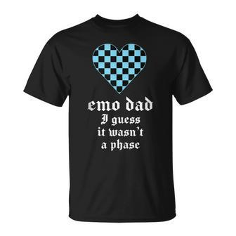 Emo Dad I Guess It Wasn't A Phase Retro Goth Emo Punk T-Shirt - Monsterry UK