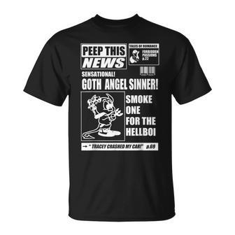 Emo Peep News Lil Goth Boi Rap Hip Hop T-Shirt - Monsterry