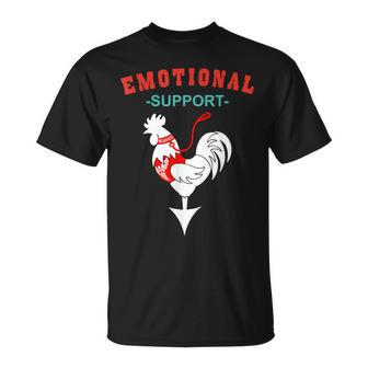 Emotional Support Rooster Farmer Men’S Joke T-Shirt - Monsterry