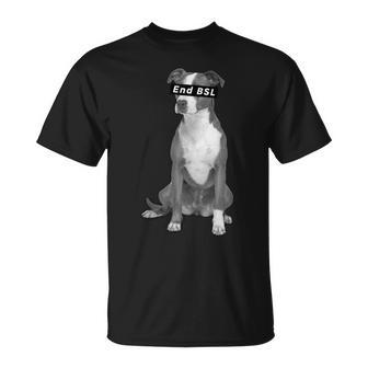 End Bsl Animal Activism Pit Bull T-Shirt - Monsterry CA
