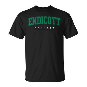 Endicott College Retro Women T-Shirt - Seseable