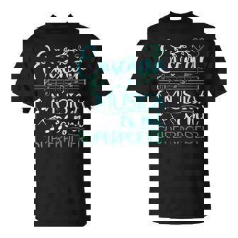 Enseñar Música Es Mi Superpoder Profesor De Música Musicos Camiseta unisex - Regaloses