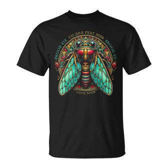Entomology Cicada Fest 2024 Broods Xix & Xiii Love Tour T-Shirt | Mazezy