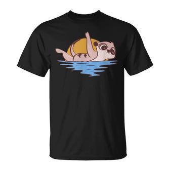 Erdmännchen Schwimmen Wildlife Hobbyschwimmer T-Shirt - Geschenkecke