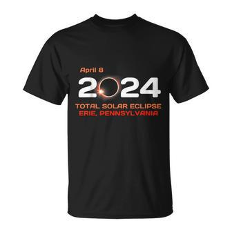 Erie Pennsylvania April 8 2024 Solar Eclipse Pa T-Shirt | Mazezy UK