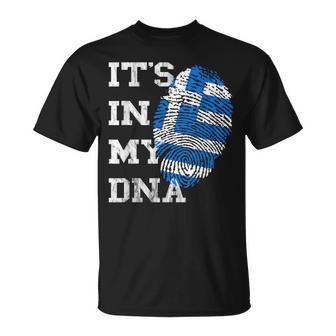 Es Ist In My Dna Greek Genetics Greek Roots T-Shirt - Geschenkecke