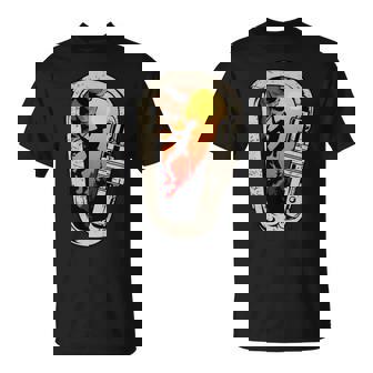 Escalador De Montaña Mosquetón Boulder Escalada En Roca Camiseta unisex - Regaloses