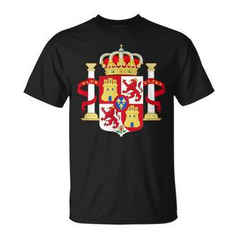 Espana Coat Of Arms Flag Souvenir Madrid T-Shirt - Monsterry