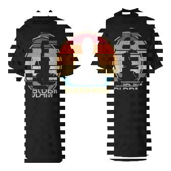 Estatua Budista Retro Símbolo Sacerdote Budismo Camiseta unisex - Regaloses