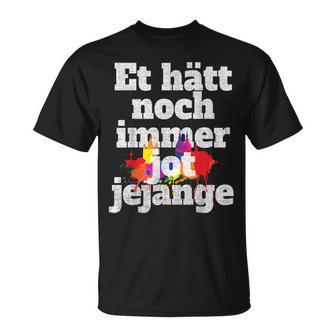 Et Hätt Noch Immer Jot Jejange Kölner Karneval T-Shirt, Grundgesetz Motiv - Seseable
