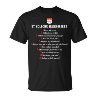 Et Kölsche Jrundjesetz T-Shirt - Seseable