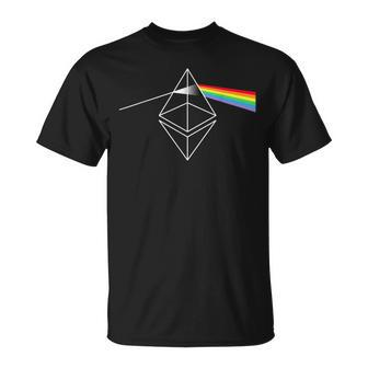 Eth Logo I Dark Vintage 70S Rock T-Shirt - Seseable