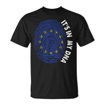 European Union It's In My Dna Pride European Union Flag Eu T-Shirt - Monsterry UK