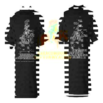 Even Cowboys Get Tummy Aches Frog With Horse T-Shirt | Seseable CA