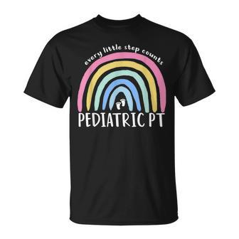 Every Little Step Counts Pediatric Pt Physical Therapy Ot Pt T-Shirt - Monsterry DE