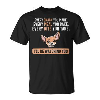 Every Snack Chiweenie Cute Puppy Owner Dog Lover Gif T-Shirt | Mazezy