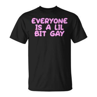 Everyone Is A Little Bit Gay Queer Lgbt Cute T-Shirt - Monsterry
