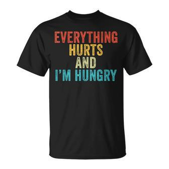 Everything Hurts I'm Hungry Running Marathon Runner T-Shirt - Monsterry DE