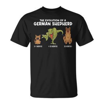 Evolution German Shepherd Evolution German Shepherd T-Shirt - Monsterry DE