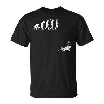 Evolution Of Man Scuba Diving T-Shirt - Monsterry