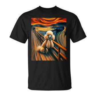 Expressionist Artsy Poodle Dog Artistic Poodle T-Shirt - Monsterry