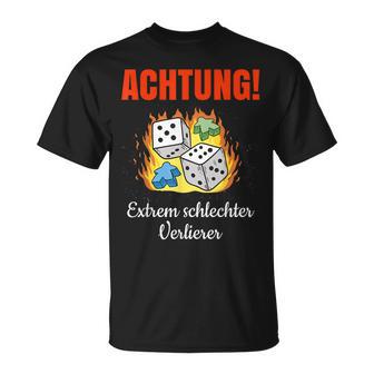 Extrem Schlechter Verlierer As A Board Game S T-Shirt - Seseable