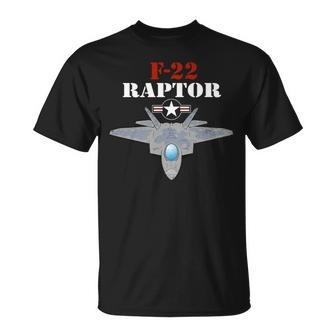 F22 F22 Raptor Jet Fighter Plane T Pilotveteran T-Shirt - Monsterry DE