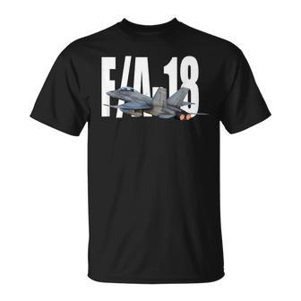 FA18 F18 Super Hornet Navy Fighter Plane T-Shirt - Monsterry