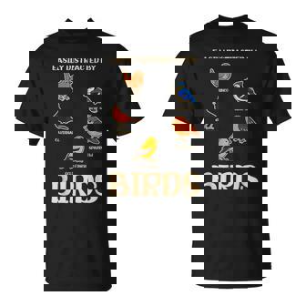 Fácilmente Distraído Por Los Pájaros Lindo Amante De Los Pájaros Camiseta unisex - Regaloses
