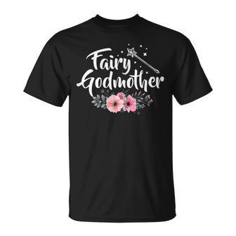 Fairy Godmother Flowers Godmom God Mother Godparent T-Shirt - Thegiftio UK